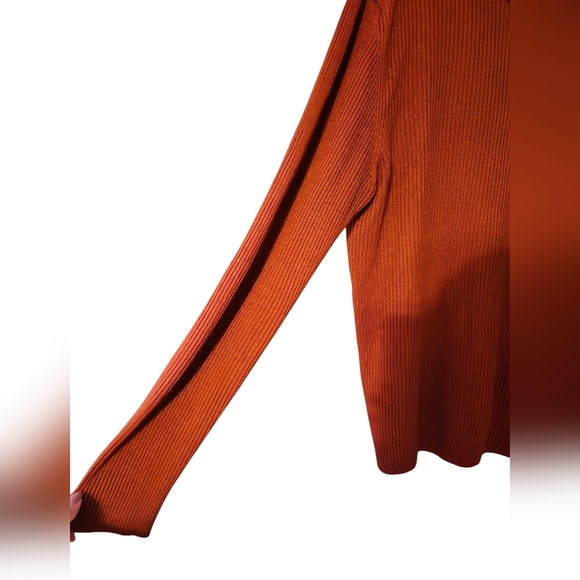 Men's Asos 1/4 Zip Ribbed Acrylic Pullover Sweater,  Size 2XL - Picture 3 of 8